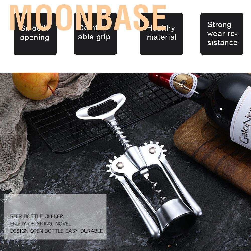Moonbase Multifunction Zinc Alloy Red Wine Beer Bottle Opener Corkscrew Cork Puller Remover Home Bar Tool