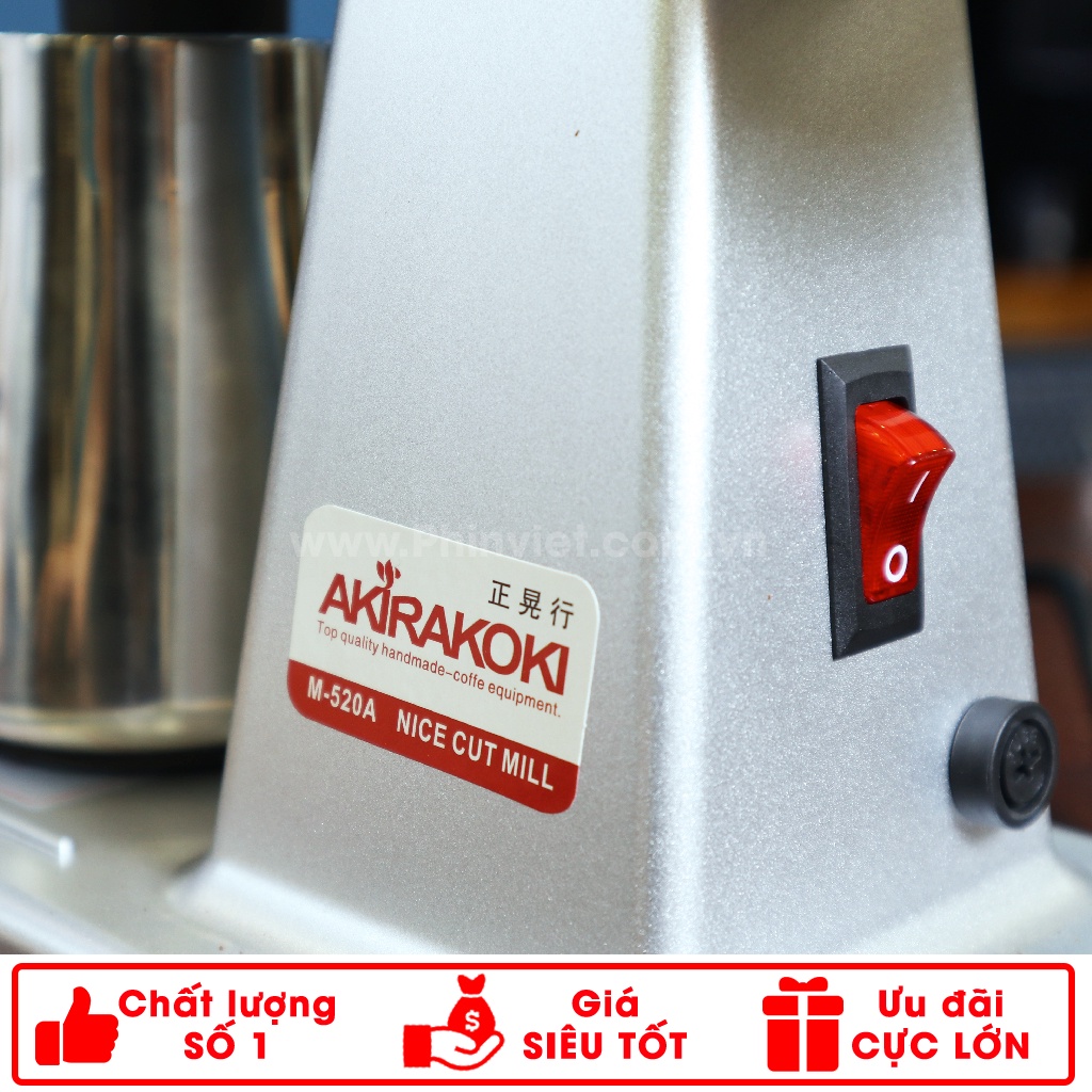 Máy xay cà phê Akira M520A Đài Loan - Nhập Khẩu Chính Hãng