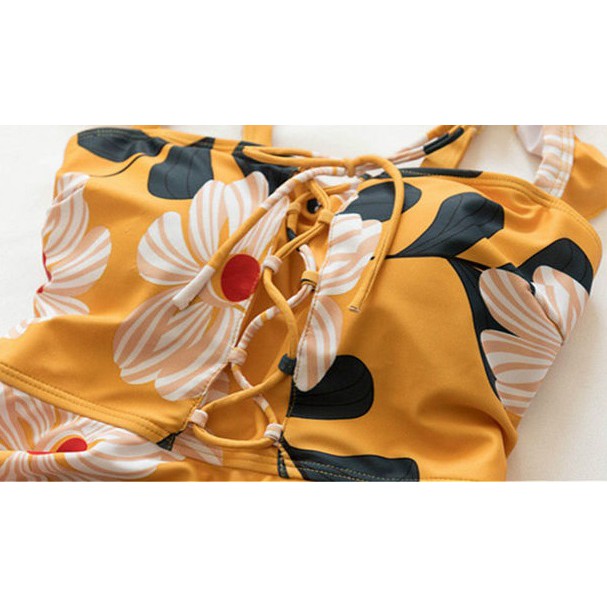 Có sẵn Bộ đồ bơi nữ liền mảnh hoa rút dây ngực | BigBuy360 - bigbuy360.vn