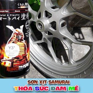 Chai sơn màu bạc Y3 sơn xịt Samurai .