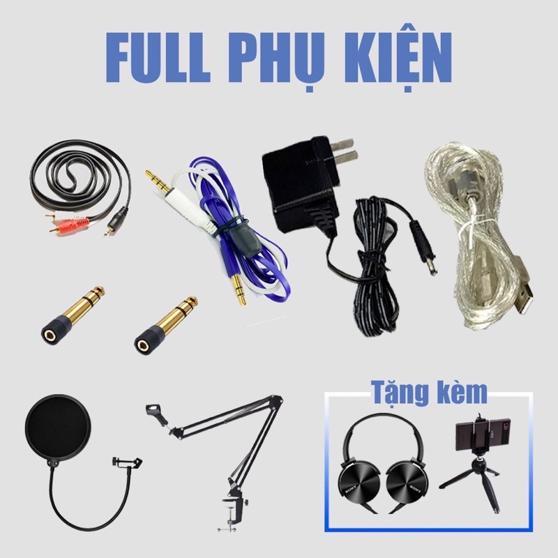 Chọn bộ Livestream Cao Cấp Mic AKG P120+Card U16 MK3 ĐẦY ĐỦ PHỤ KIỆN BH 1 NĂM