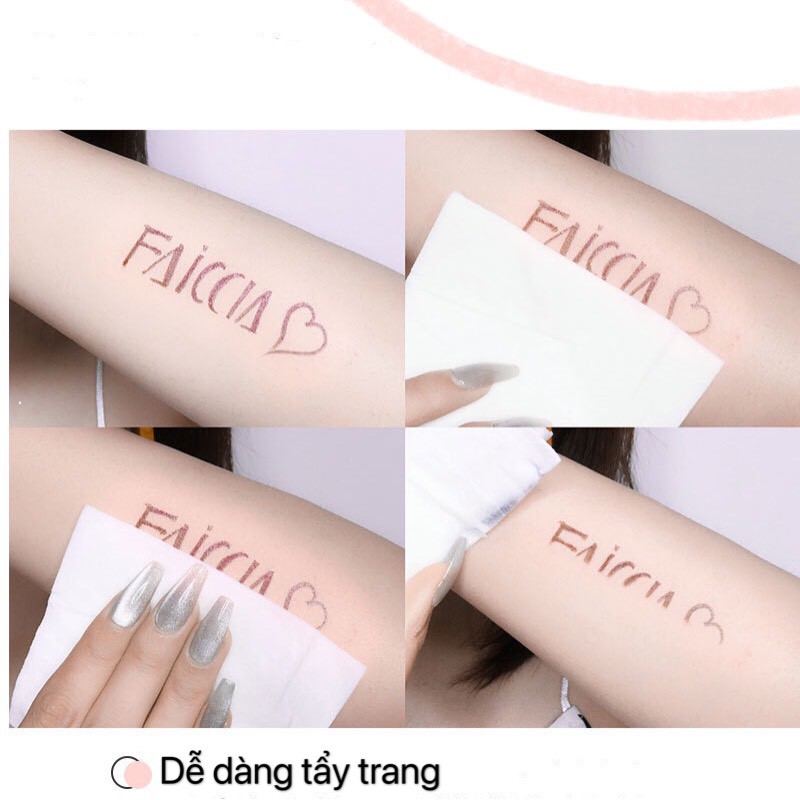 Chì kẻ mắt FAICCIA nhiều màu nét sắc mảnh chống nước lâu trôi Cookies Stick Gel Eyeliner FACI08