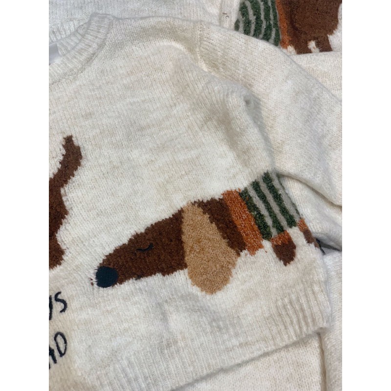 Áo len zara chó bé trai