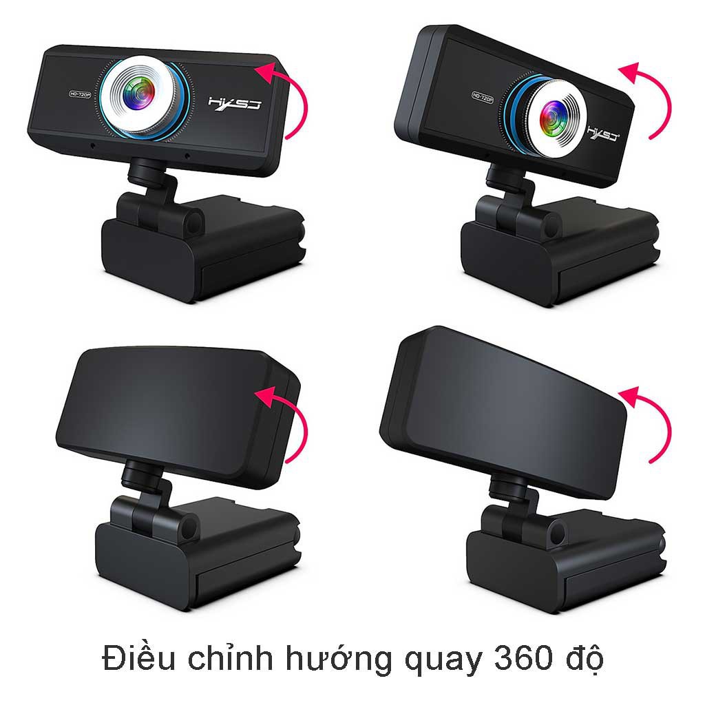 Webcam pc, laptop HXSJ S4 HD 1080P USB3.0 2.0 Camera Có Thể Điều Chỉnh 360° Kèm Mic Cho Cuộc Gọi Video - Hàng Chính Hãng | BigBuy360 - bigbuy360.vn