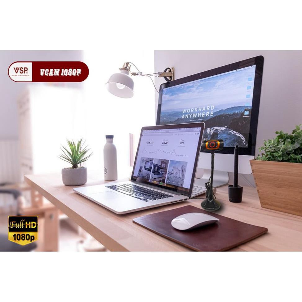 Webcam VSP Vcam 720p/ 1080p Có Micro Có Đèn Chân Cao, Siêu Nét Siêu Rõ Học Online, Giảng Dạy | BigBuy360 - bigbuy360.vn