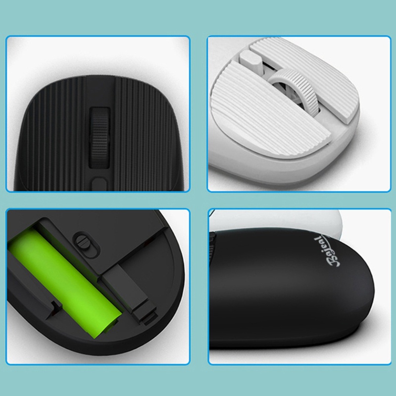 1 Chuột Không Dây Chơi Game Màu RGB Nền Đen 2 4G