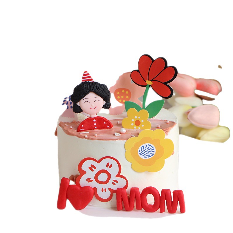 Hoa Trang Trí Bánh Kem Bằng Đất Sét Mềm