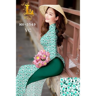Vải áo dài hoa nhí
