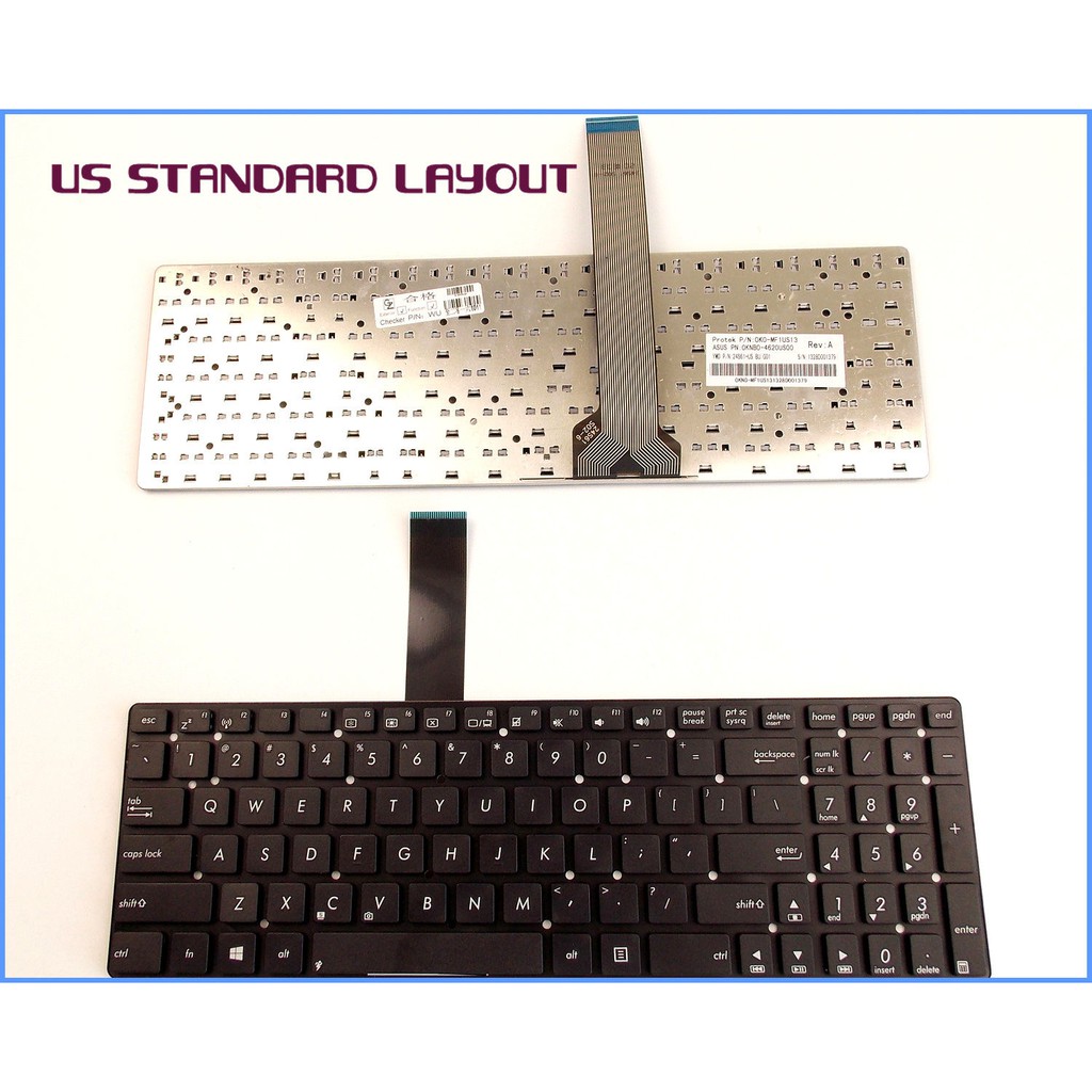 Clavier AZERTY Français Original Pour Asus K55A, K55V, K55VD, K55VJ, K55VM, K55VS - Neuf