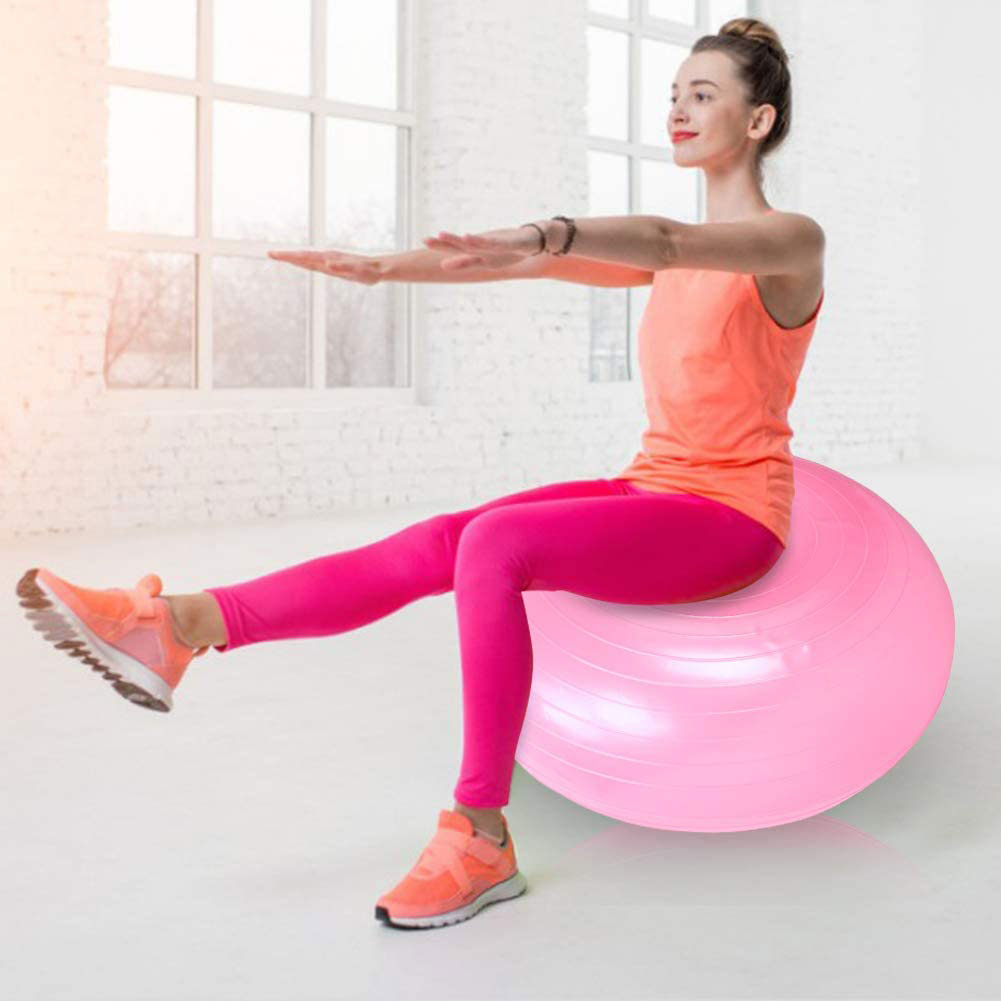 Bóng Bơm Hơi 50cm Hình Bánh Donut Hỗ Trợ Luyện Tập Yoga / Pilates