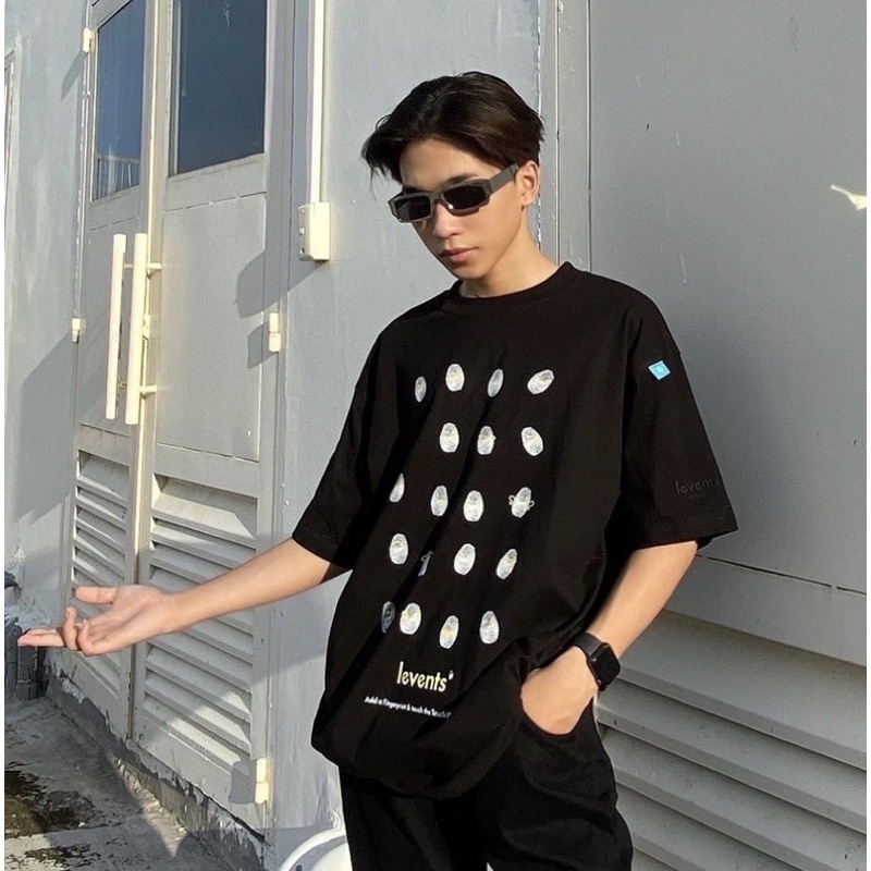 Áo thun tay lỡ Levents Finger phông Unisex nam nữ cotton oversize form rộng | BigBuy360 - bigbuy360.vn