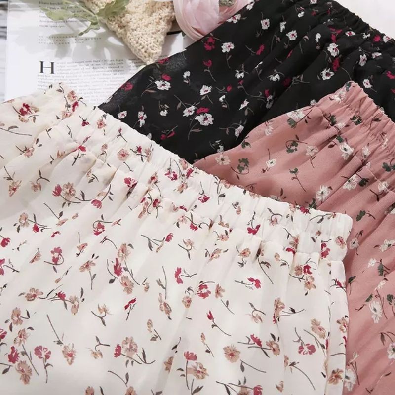 Chân váy hoa nhí dáng tầng xoè ulzzang CV04 | BigBuy360 - bigbuy360.vn