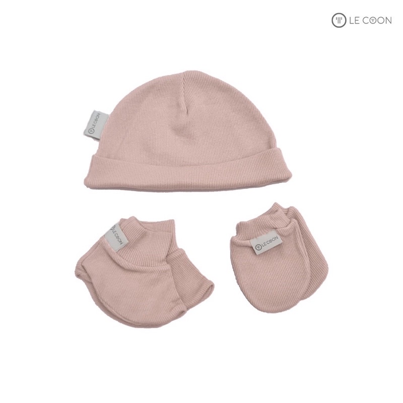Le coon LC0841 set phụ kiện bao tay, bao chân, mũ, yếm cho bé