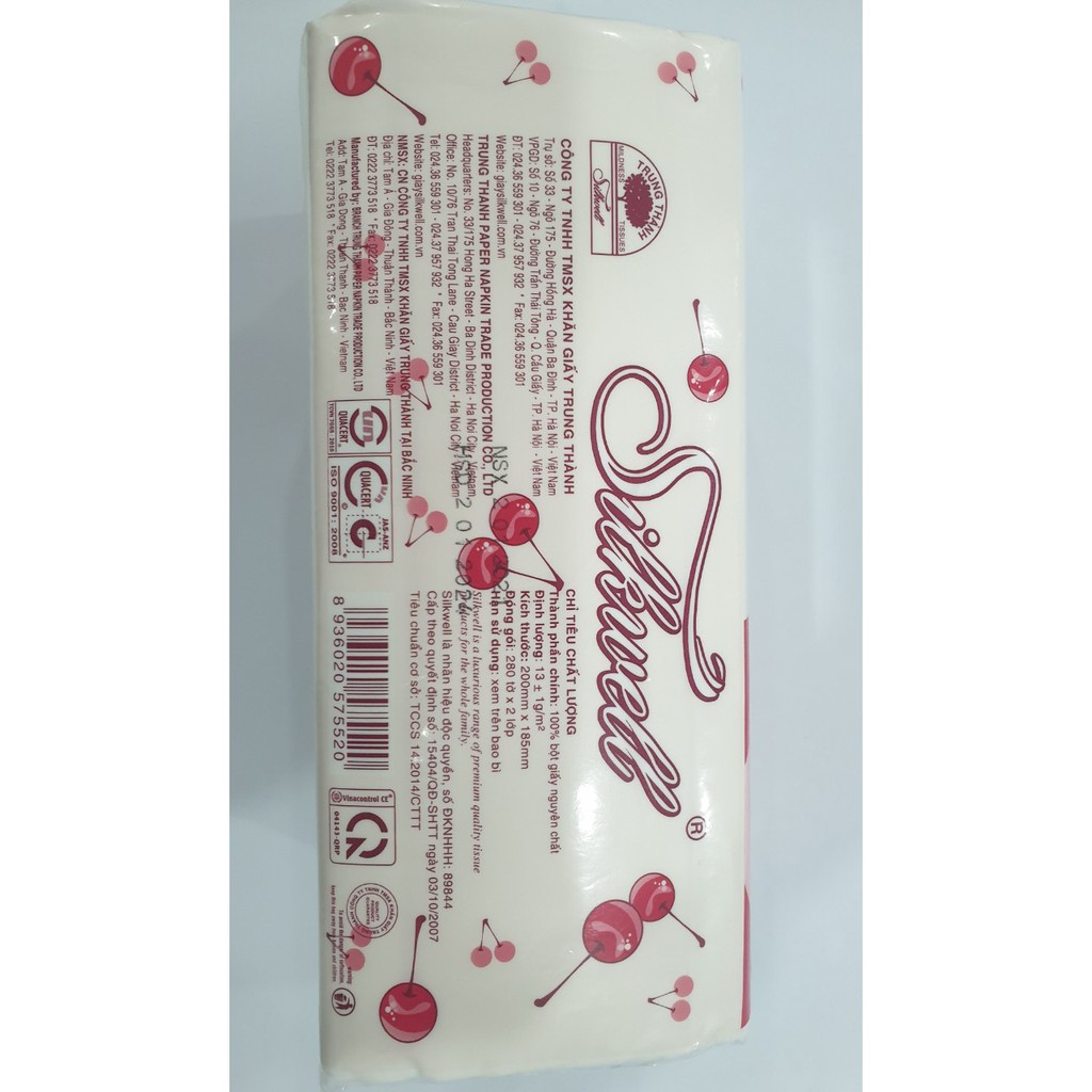 {SẢN PHẨM} Giấy ăn silkwell 1 hộp 280 tờ mềm mịn hàng đẹp giá lại hạt rẻ