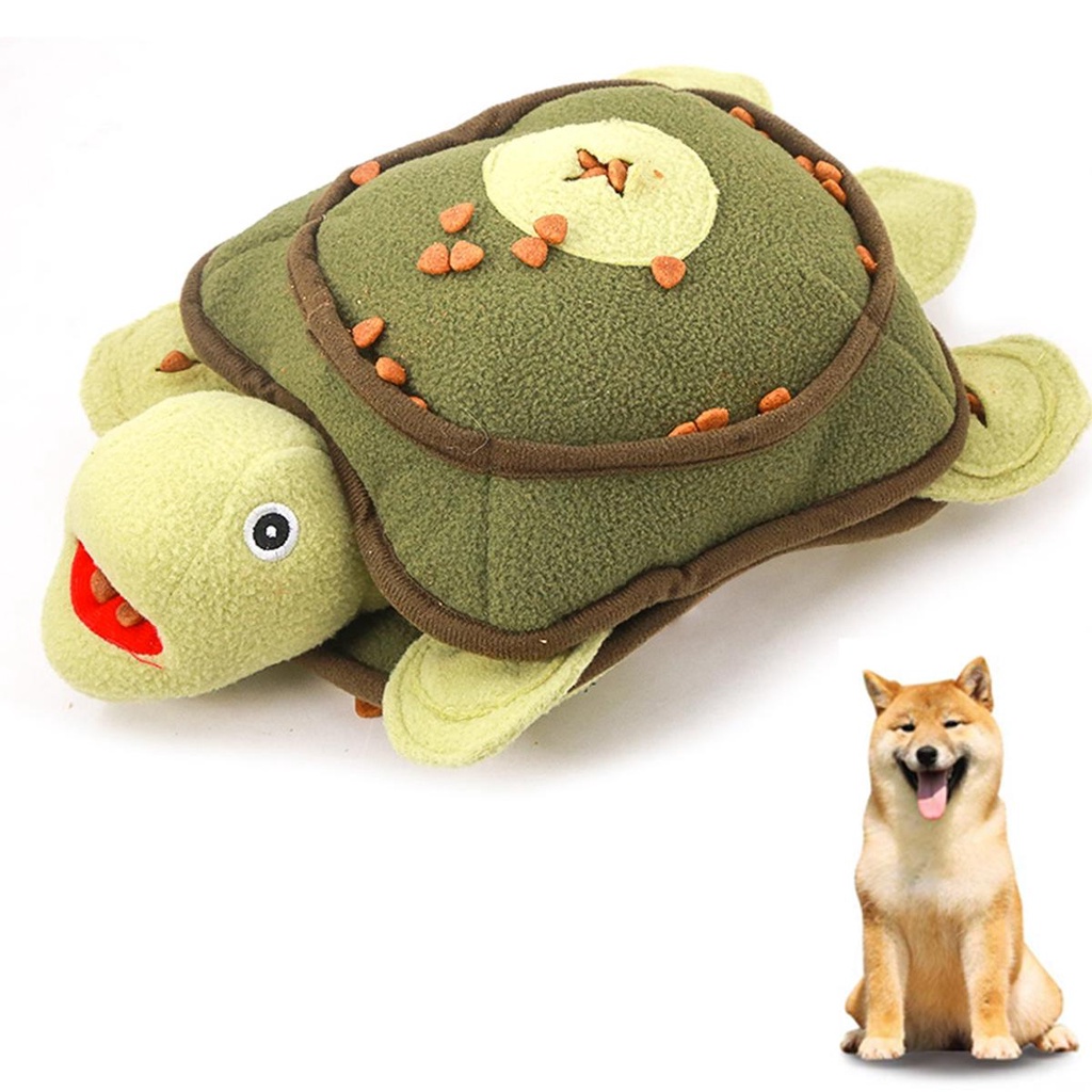 Đồ Chơi Nhồi Bông Mềm Mại Hình Chú Rùa Dễ Thương Tương Tác Huấn Luyện Cún Cưng