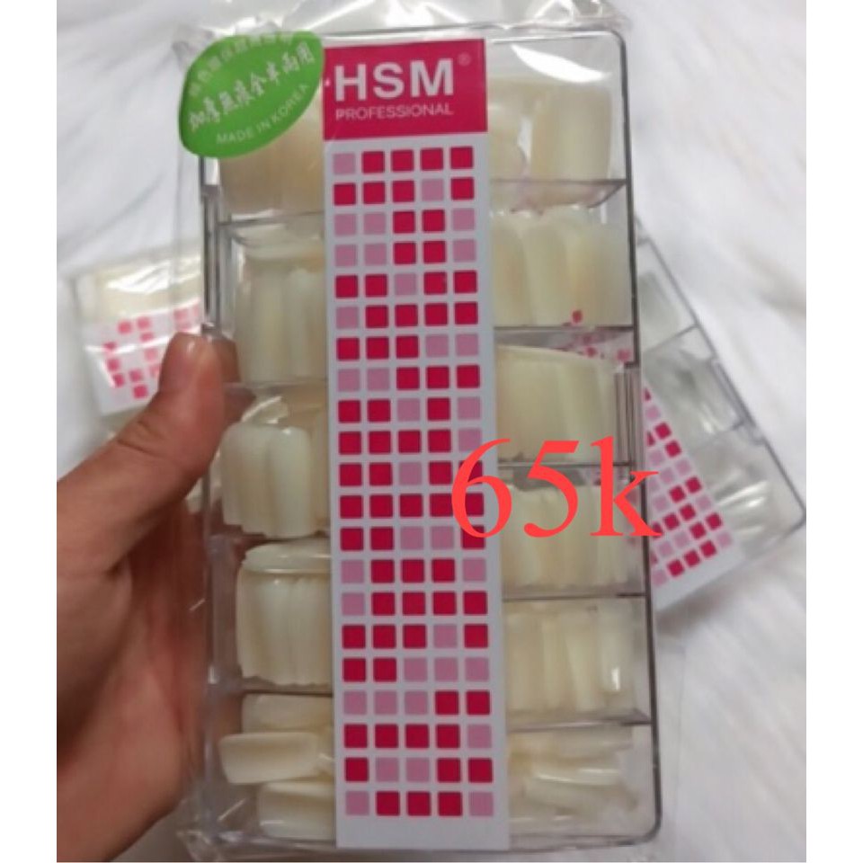 MÓNG ÚP HSM CHÍNH HÃNG - HỘP 500 MÓNG PHOM CHUẨN ĐẸP KHÔNG CẦN DŨA