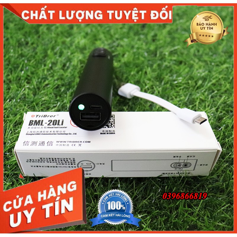 Bút soi quang sắt pin sạc Tribrer BML-20Li 15mW hàng chính hãng cao cấp