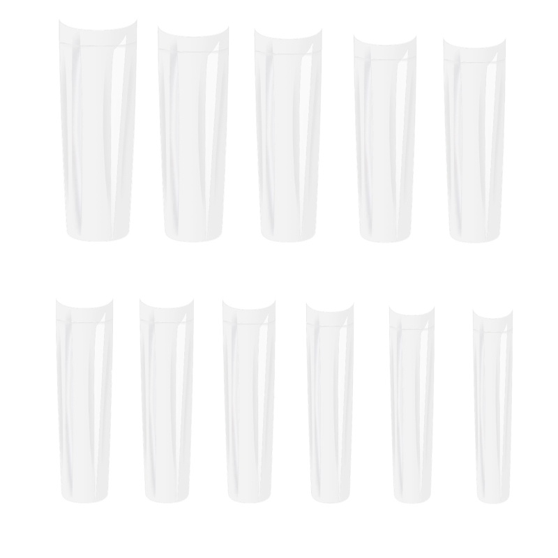 Móng Tay Giả Cong Chữ C Dáng Dài Bằng Acrylic Ốp