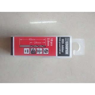 Mũi khoan sắt hss 2.0 mm -hộp 10mũi cfcooper mh020