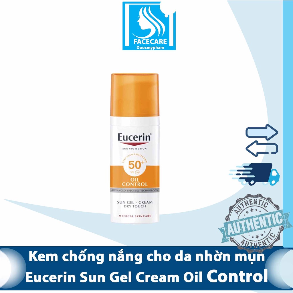 Kem Chống Nắng Cho Da Nhờn Mụn Eucerin Sun Gel-Cream Dry Touch Oil Control SPF50+ 50ML