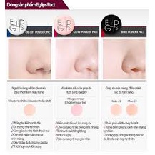 Phấn phủ kiềm dầu Eglips Powder Pact màu đen, hồng, trắng