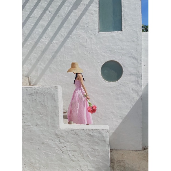 LEMONCHICVN - Đầm maxi caro - D217