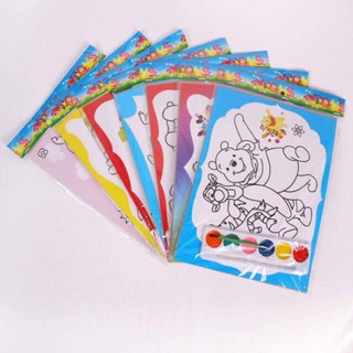 Vỉ tô tranh nước - Tranh tô màu nước cho bé
