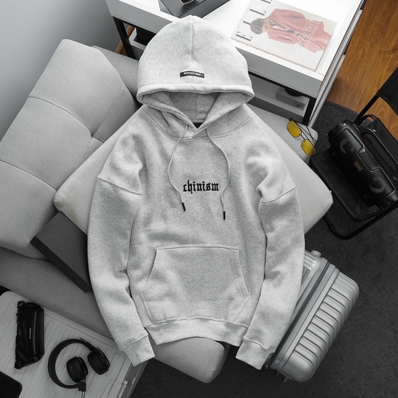 Áo nỉ hoodie unisex nam nữ AN05 chất nỉ lót bông mũ 2 lớp form rộng