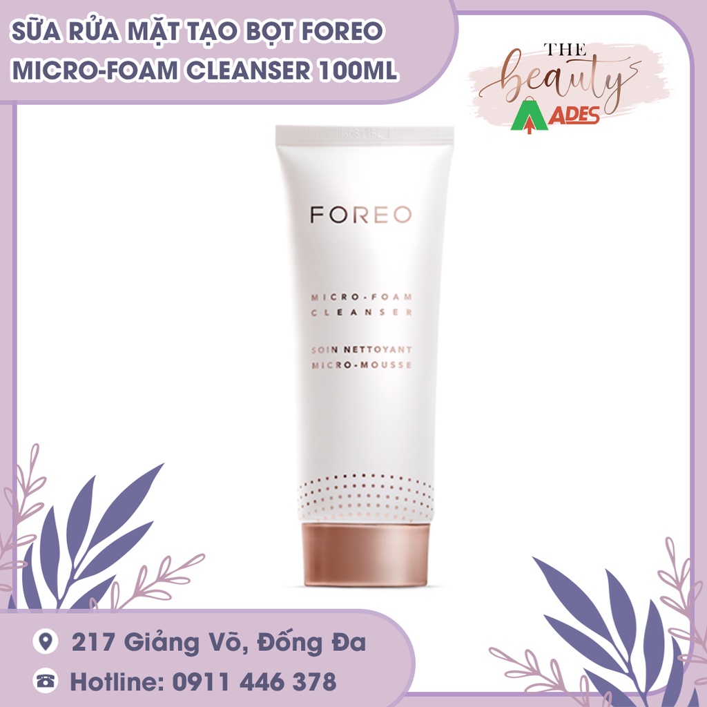 Sữa rửa mặt tạo bọt FOREO Micro-Foam Cleanser 100ML - HÀNG CHÍNH HÃNG - NEW HOT 2022