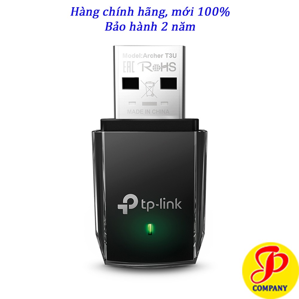 Thiết bị thu sóng wifi cổng USB TP-Link Archer T3U AC1300, Chính hãng, mới 100, bảo hành 2 năm