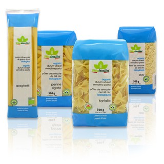 Mỳ Ý spaghetti, nui pasta hữu cơ Bioitalia 500g