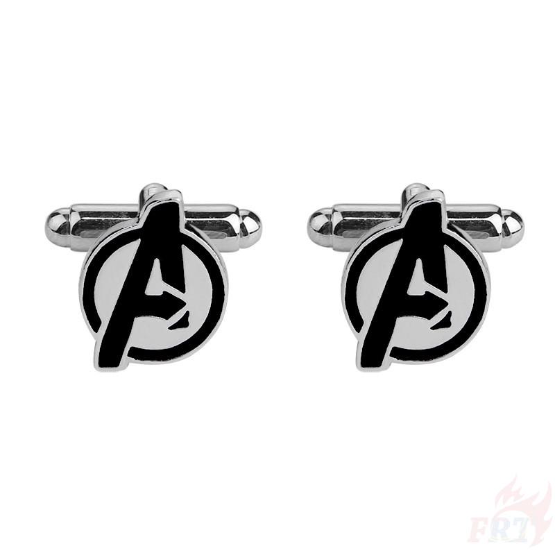 > < ❉ Nút Kẹp Tay Avengers ❉Set 2 Khuy Măng Sét Hình Siêu Anh Hùng Marvel