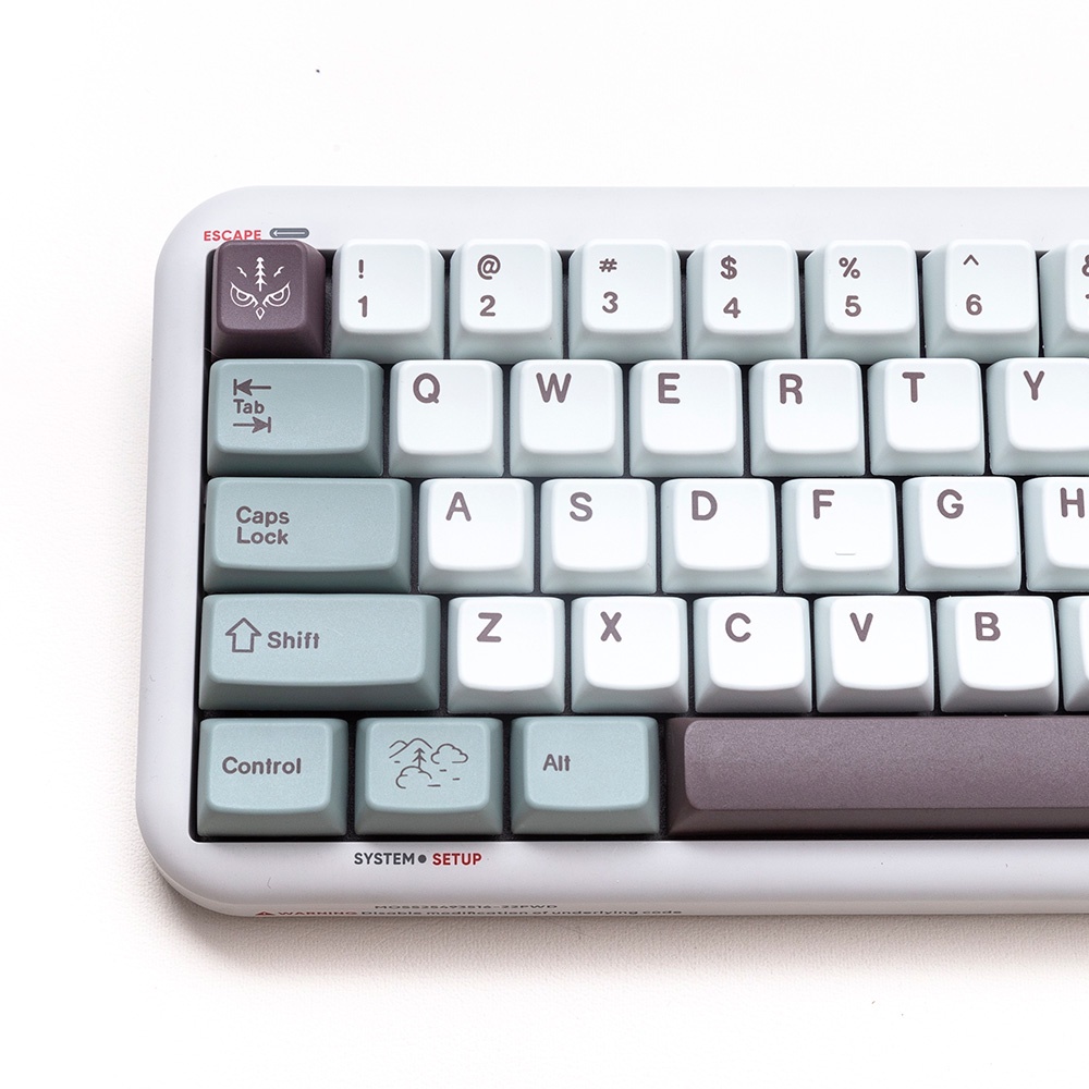 GMK November Fog  Keycaps 143 Keys PBT Material MDA profile Suitable For 61/68/71/84/87/96/104 And Other Mechanical Keyboards