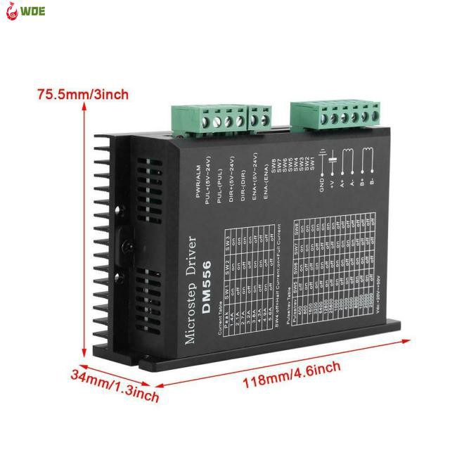 【COD】DM556 2-phase Digital Stepper Motor Driver 42/57/86 for CNC