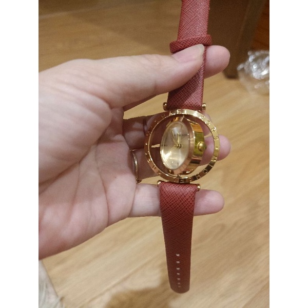 Đồng hồ dây da nữ Michael Kors mặt xoay