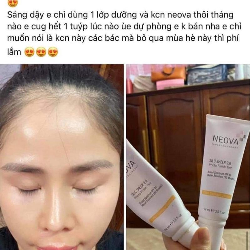 Kem chống nắng Neova Every Day Facial Fluid SPF40, SPF44 74ml