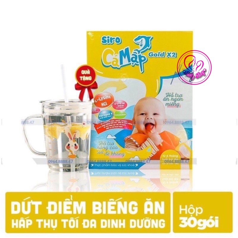 [Hết biếng ăn] Siro cá mập gold X2 -Bé ăn khỏe ngủ ngon tăng cân tốt