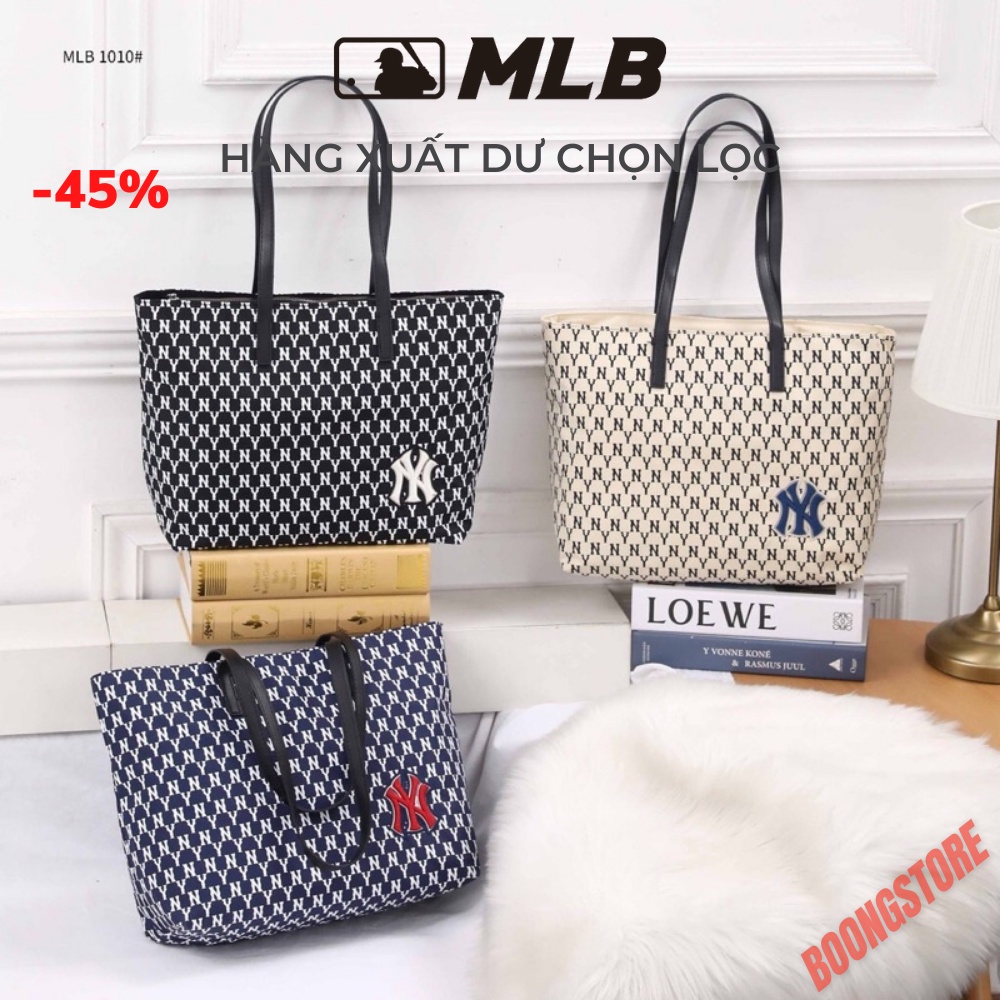 Túi Tote in họa tiết  MLB New York  Yankees Large Big Tote Bag full Tem Tag Authentic