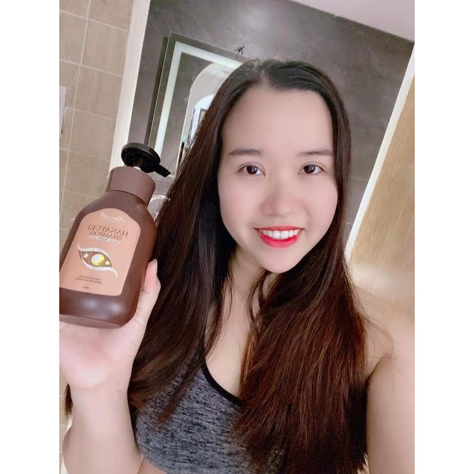 Siêu dầu gội Hanayuki Shampoo giảm gàu, mọc tóc, phục hồi tóc suông mượt - Chính hãng 100%