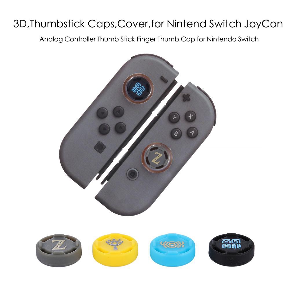 Set 4 nắp silicon thay thế cho nút điều khiển chơi game Nintendo Switch