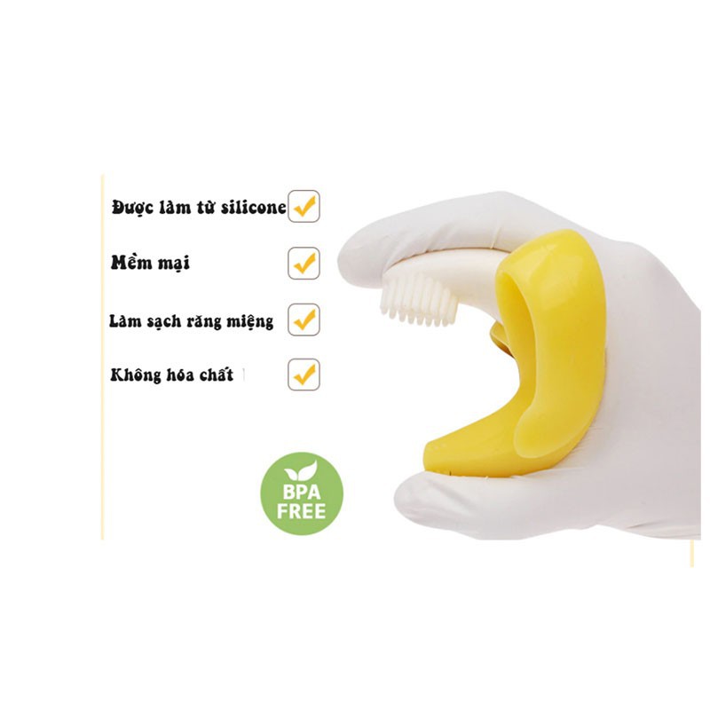 Gặm nướu Hình hươu, hình chuối Silicone không BPA an toàn cho Bé - Kichi