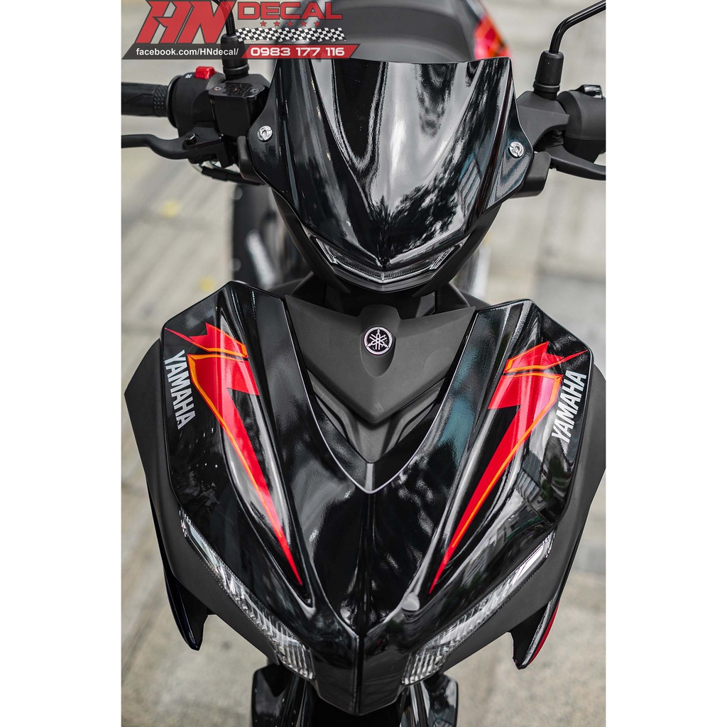 Tem Trùm Exciter 155 Đen Đỏ Slider