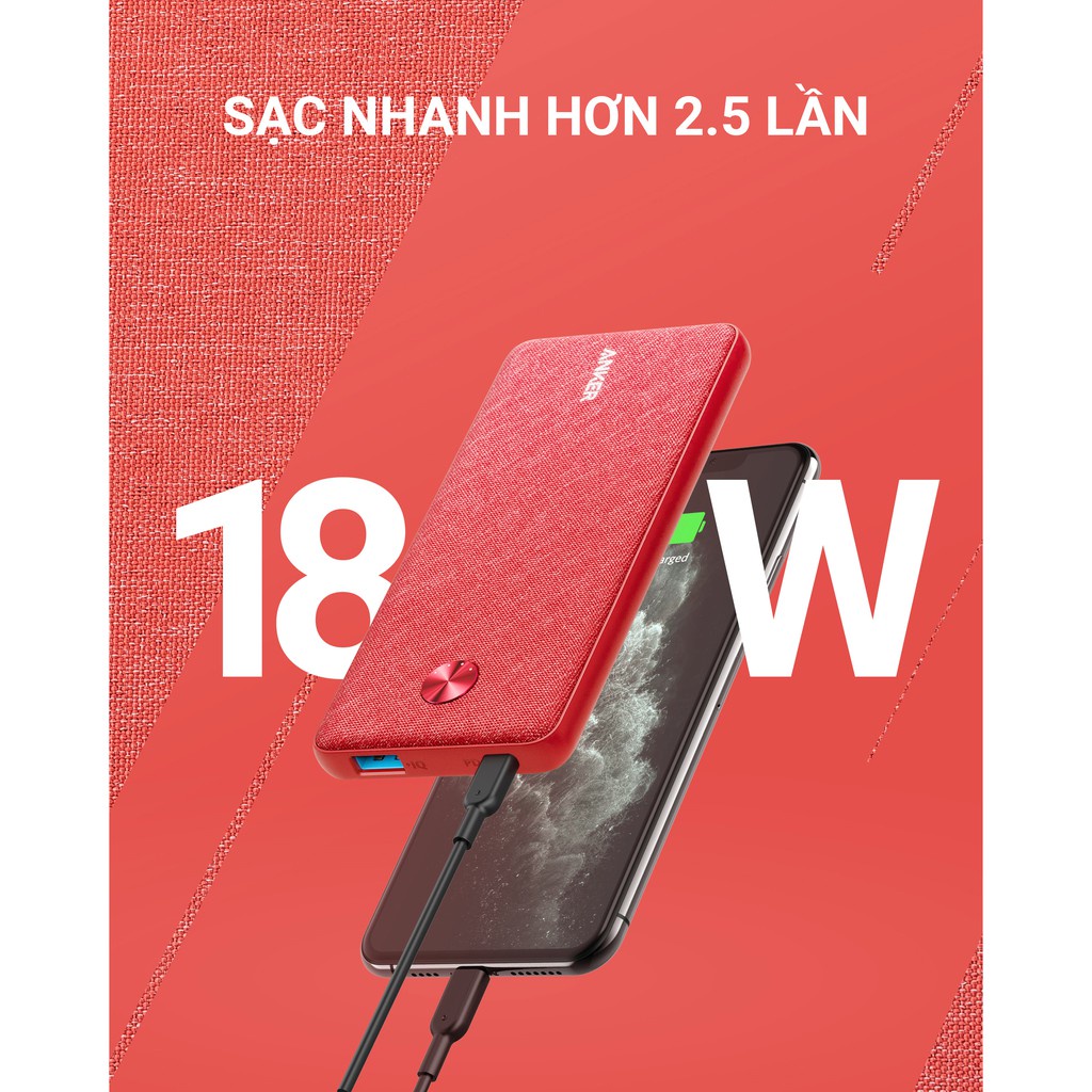 [NEW] Pin sạc dự phòng ANKER PowerCore III Sense 10K 10000mAh - A1231-CỤC SẠC SẠC NHANH 18W KHÔNG NÓNG MÁY SIÊU AN TOÀN