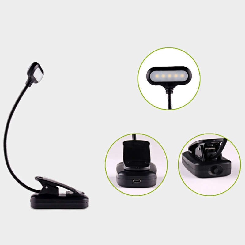 Đèn LED Đọc Sách Linh Hoạt Kèm Kẹp Tiện Dụng Cho Học Sinh