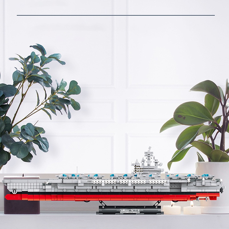 Đồ chơi Lắp ráp Tàu sân bay Hoa Kỳ Nimitz, Panlos 637009 Aircraft Carrier, Xếp hình thông minh, Mô hình Tàu chiến