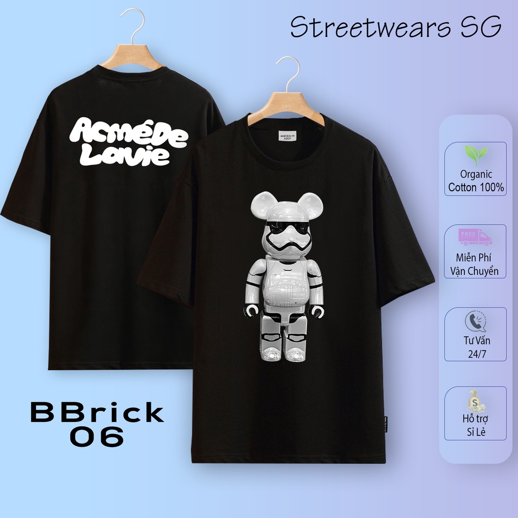 [Basic] Áo thun ADLV BearBrick Mẫu Hot 1-25, Cotton 2c 100%, In xịn - Streetwears SG - Part 1