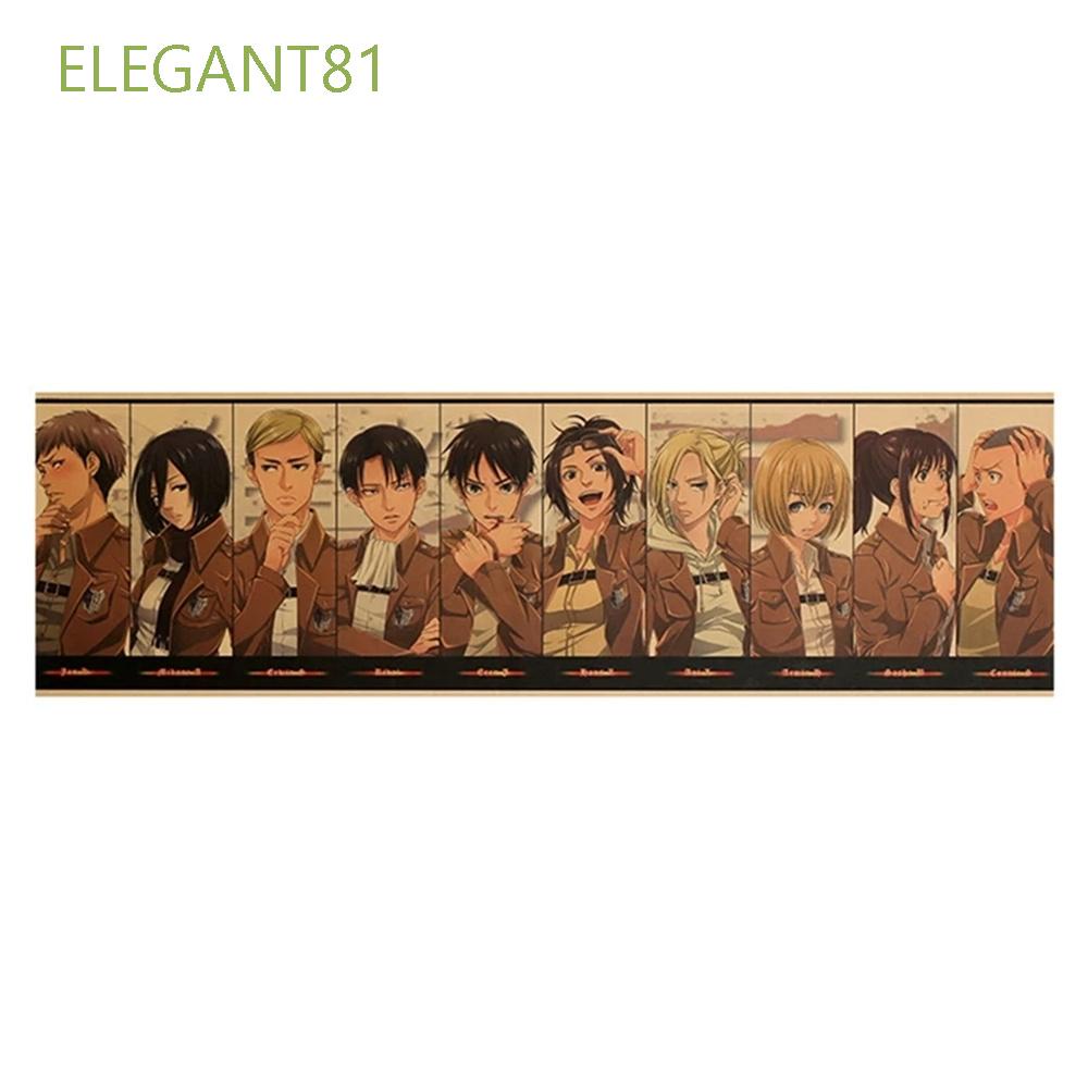 Tấm Áp Phích Treo Tường In Hình Nhân Vật Anime Attack On Titan Kích Thước 70x21cm