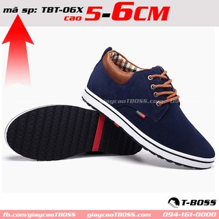 [SP CHẤT LƯỢNG] - giày cao Thời Trang độn đế 5cm - 6cm, Tăng chiều cao TBT-06X - GIÀY CAO T-BOSS