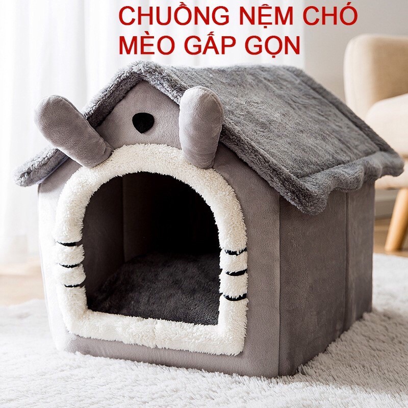 Nhà cho mèo chó con nằm YEUPET chất liệu lông cừu mềm ấm, tháo rời dễ vệ sinh, nhà cho thú cưng full màu