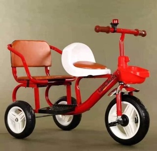 XE ĐẠP XÍCH LÔ 2 GHẾ CHO BÉ .